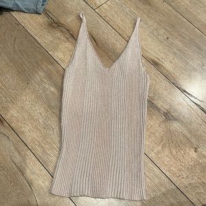 Forever 21 sparkly nude pink tank